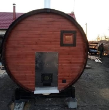 Монтаж бани-бочки №411 от 21.04.2021 в Бирске